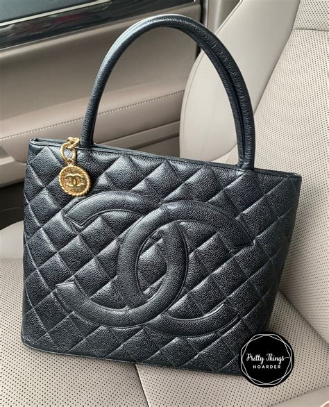 chanel black caviar leather medallion tote|Best 25+ Deals for Chanel Black Caviar Medallion Tote .